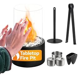 Cheminée de table Generisch en métal mat