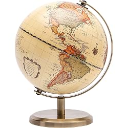 Globe terrestre Topglobe 14cm support bronze