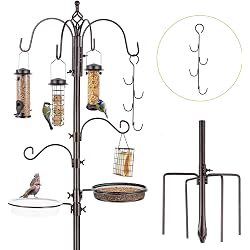 Mangeoire pour oiseaux MIXXIDEA mât 238 cm base 5 griffes
