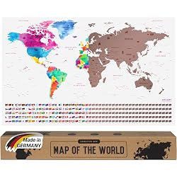 Carte du monde à gratter envami