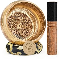 Bol chantant tibétain Hihealer 12cm en cuivre massif