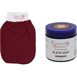 Coffret hammam Essence of Morocco savon noir et gant Kessa