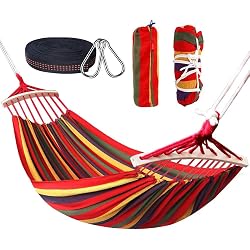 Hamac double Nakeey 280 x 150 cm coton-polyester