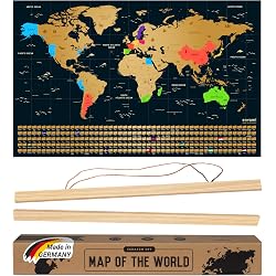 Carte du monde à gratter envami