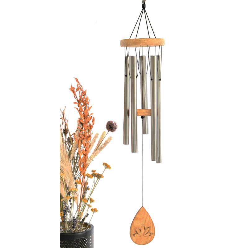 Carillon à vent lotus 81 cm