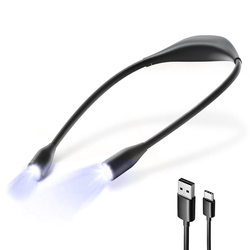 Lampe de lecture de cou rechargeable 3 couleurs 3 intensités